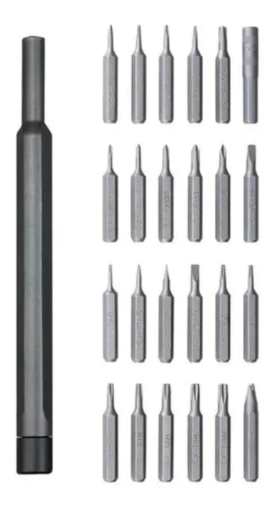 Kit de Chaves Magnética - 25 em 1 e Estilete Scrape